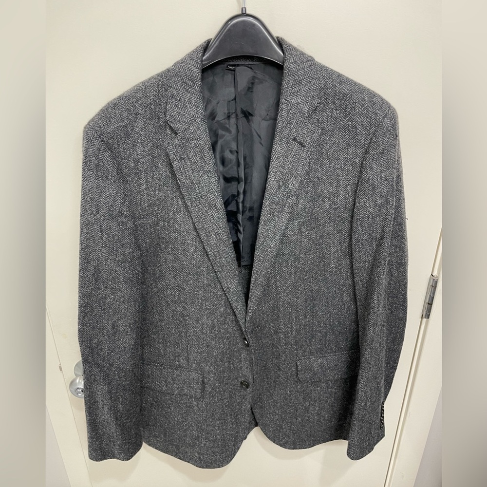 J crew moon tweed gray sport coat